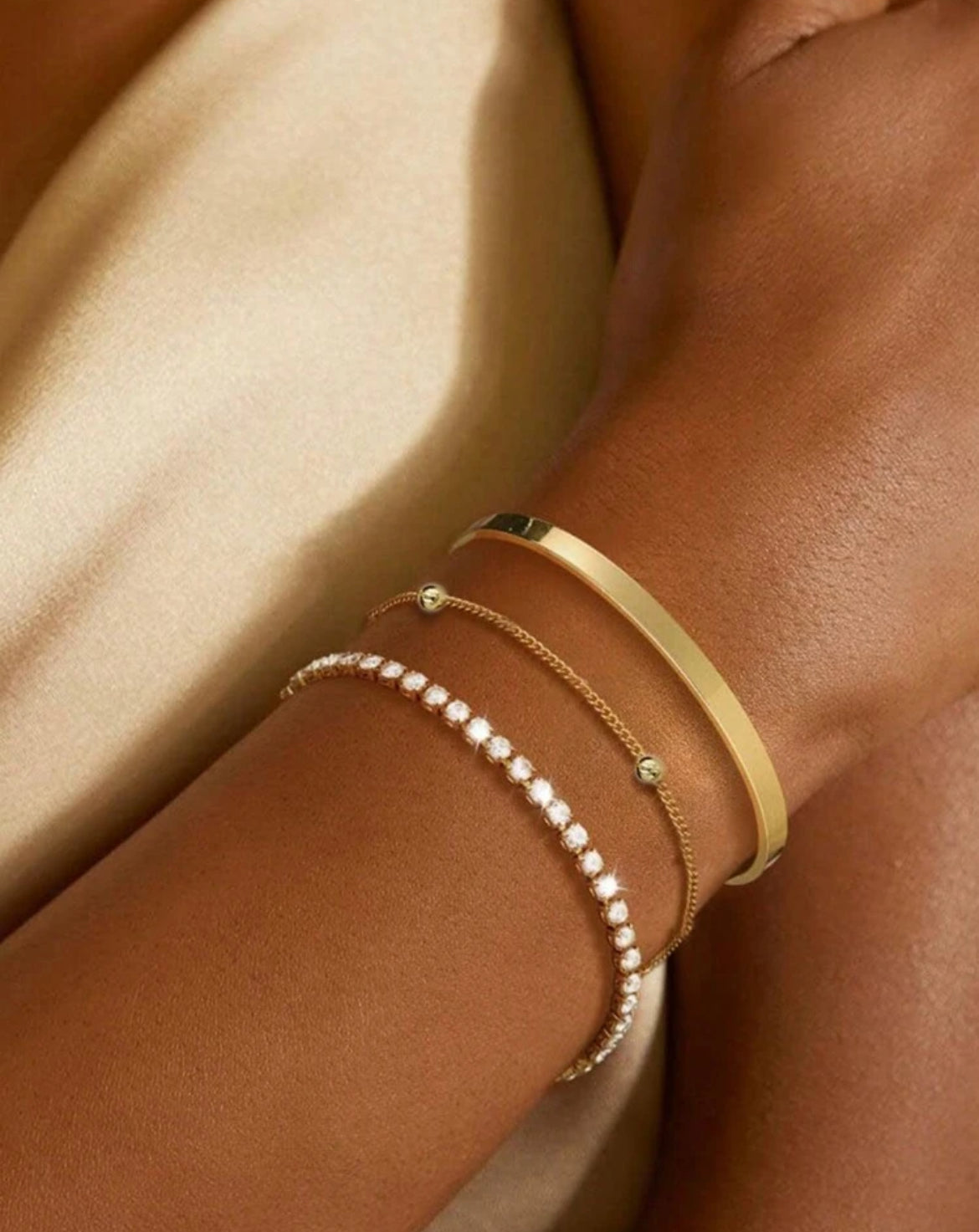 3pc Grace Gold bracelet set