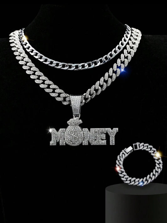 Money bag hip hop chain