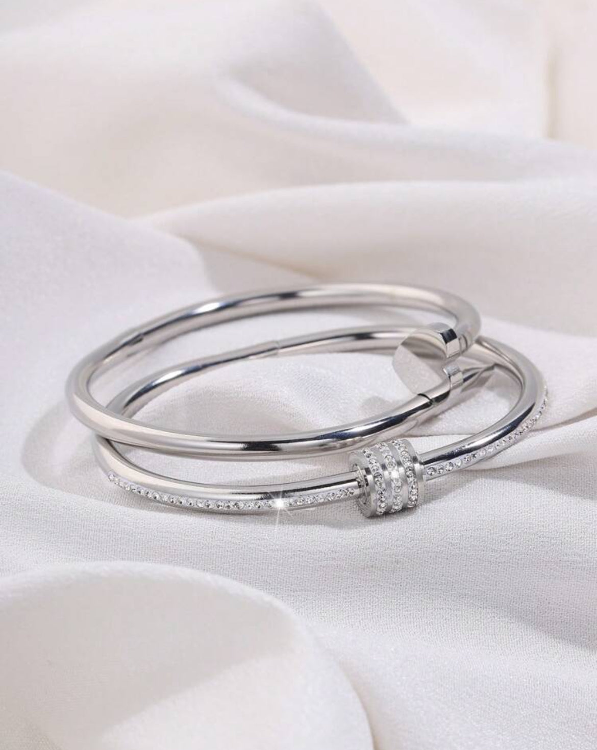 2pc Gracie Stainless Steel bracelets