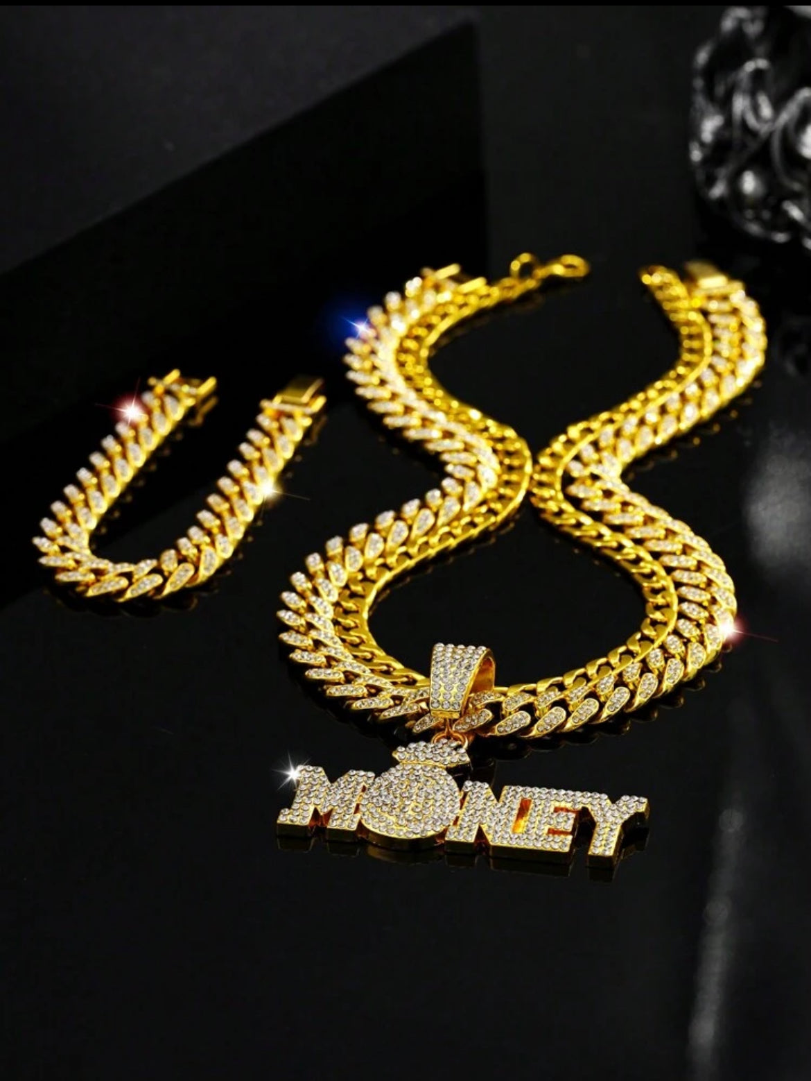Money bag hip hop chain