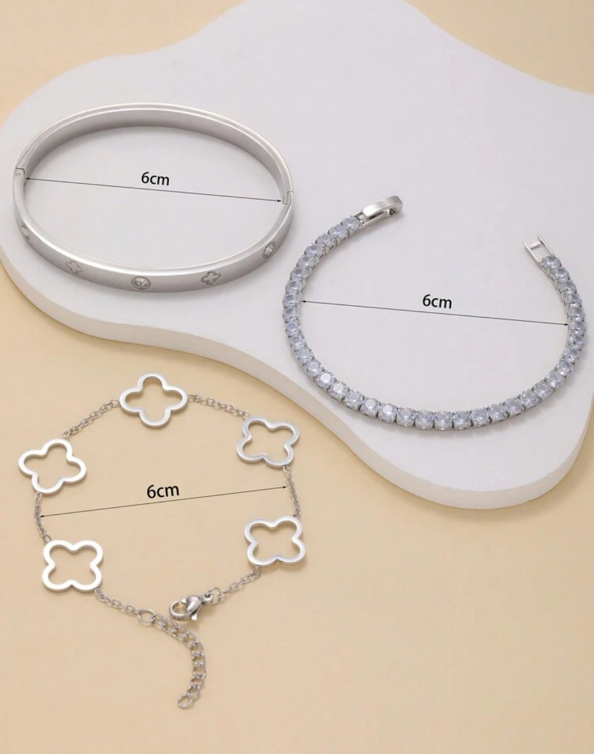 3pc Maxine Luxury bracelets