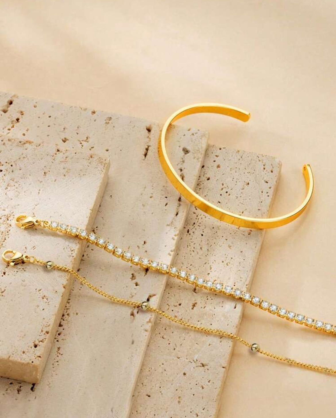3pc Grace Gold bracelet set