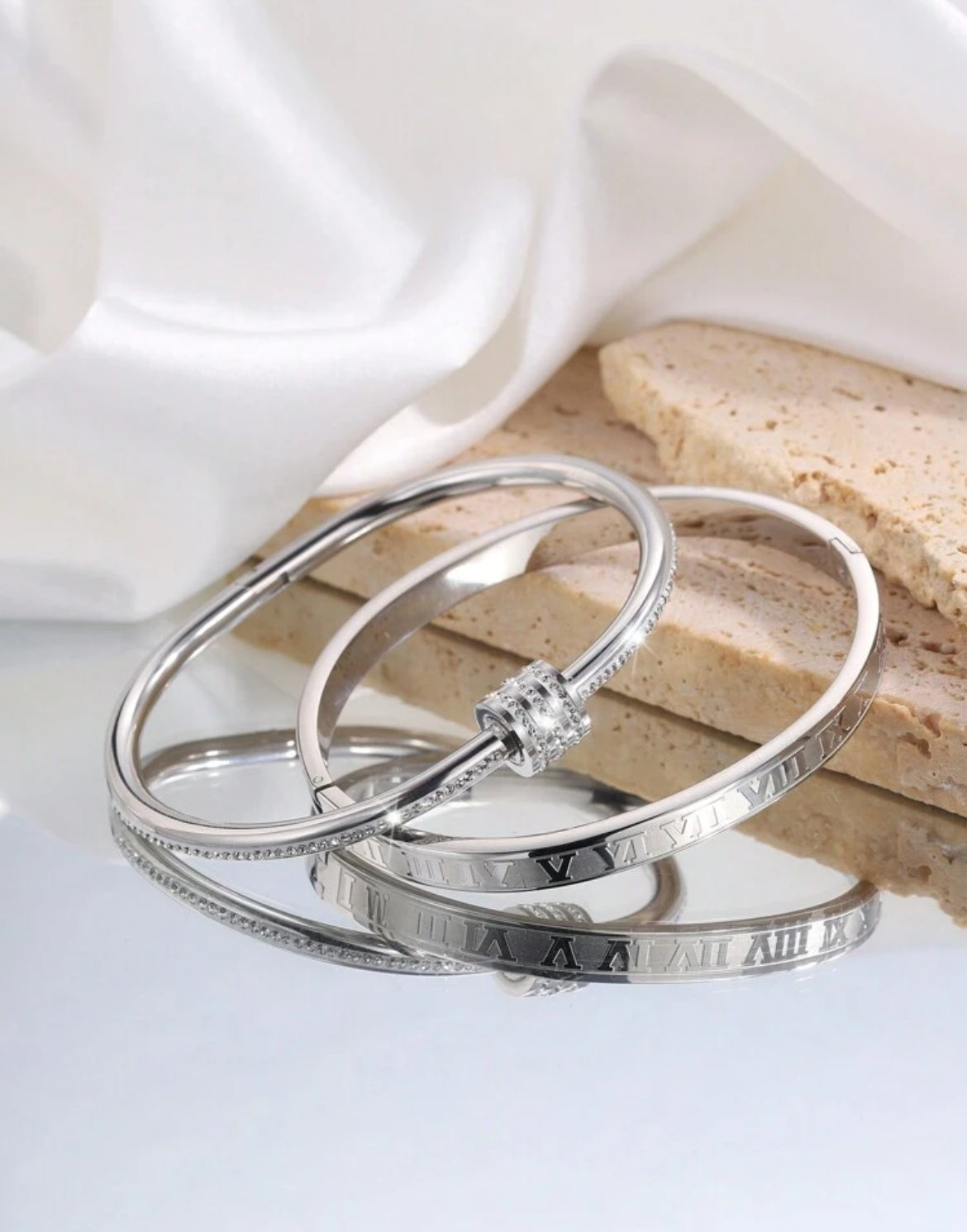 2pc Gianna Stainless Steel bracelets