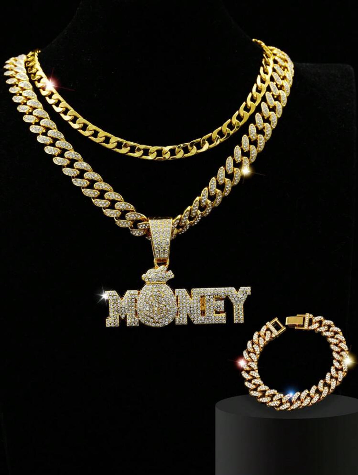 Money bag hip hop chain