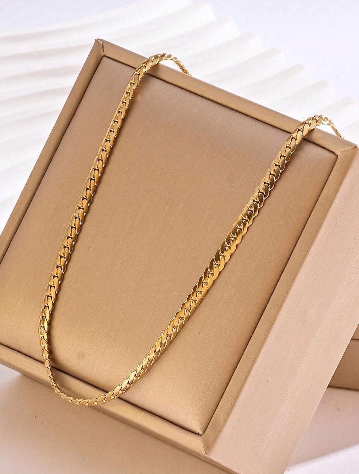 Gold Whip Chain Necklace