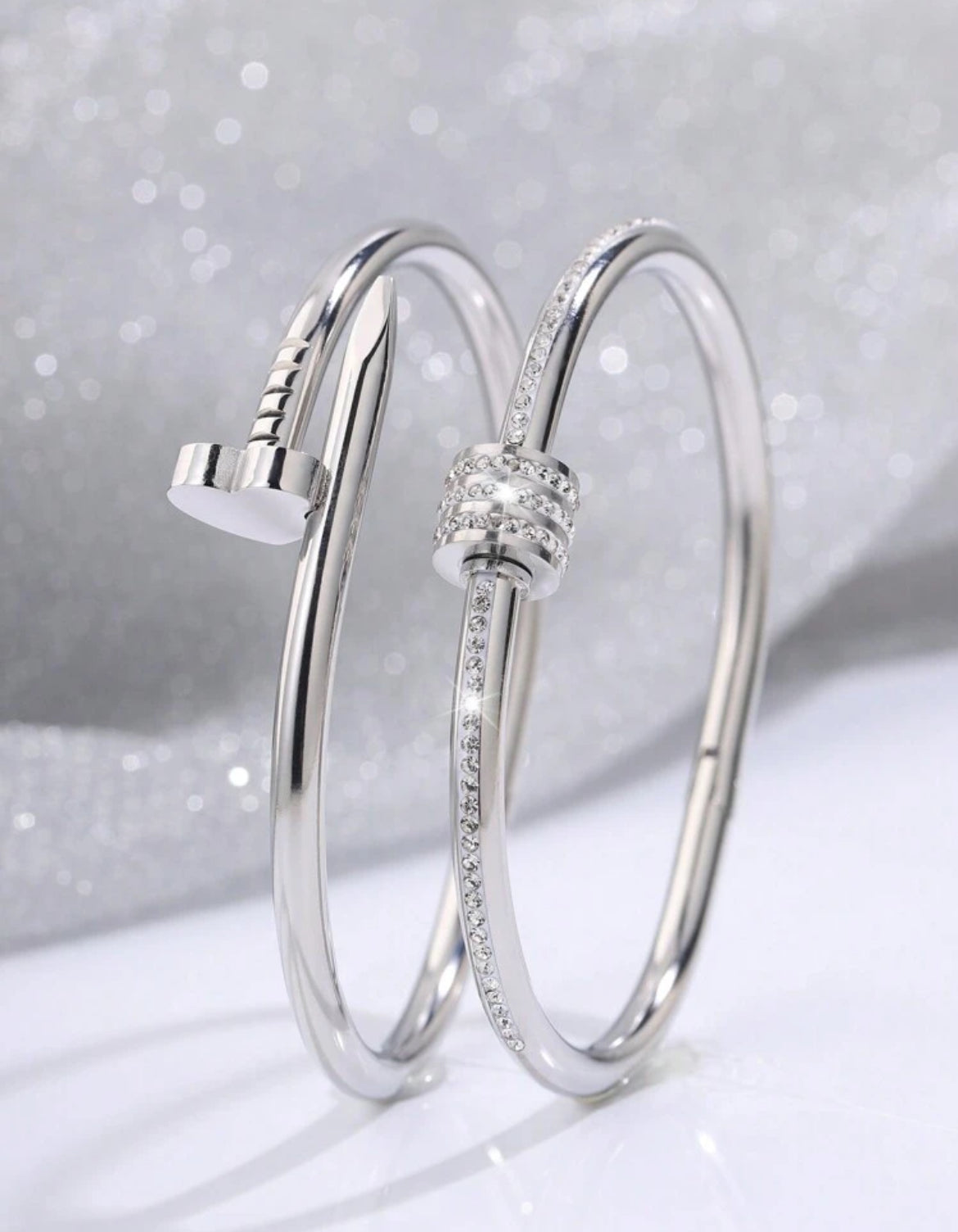 2pc Gracie Stainless Steel bracelets