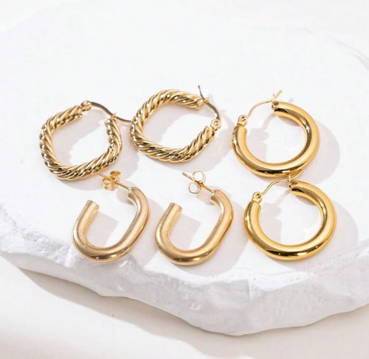 18k gold plated earrings