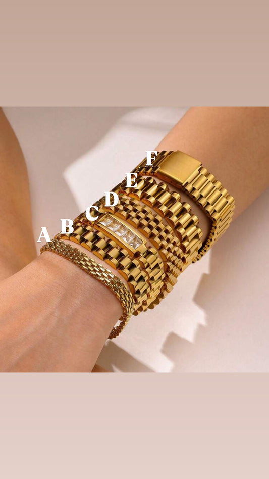 18K Gold Amina Bracelets